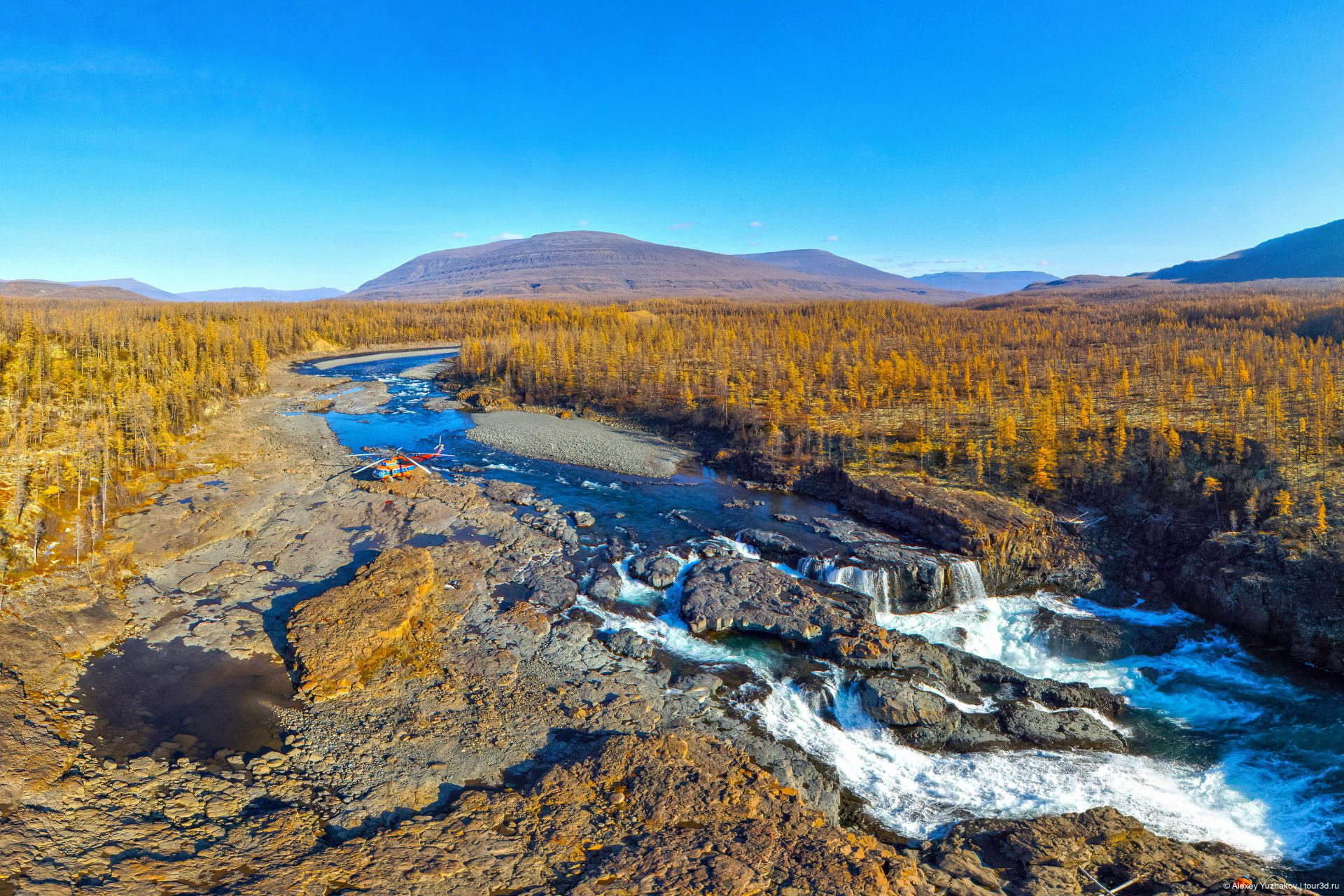 Река Яктали плато Путорана